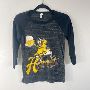 Hawkeye 3/4 sleeve shirt xsmall‎ hawkadelic Iowa